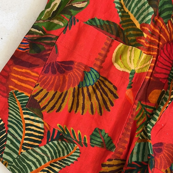 NEW! FARM RIO Red Forest Birds Rompe, SIZE SMALL 0742 - Picture 8 of 8